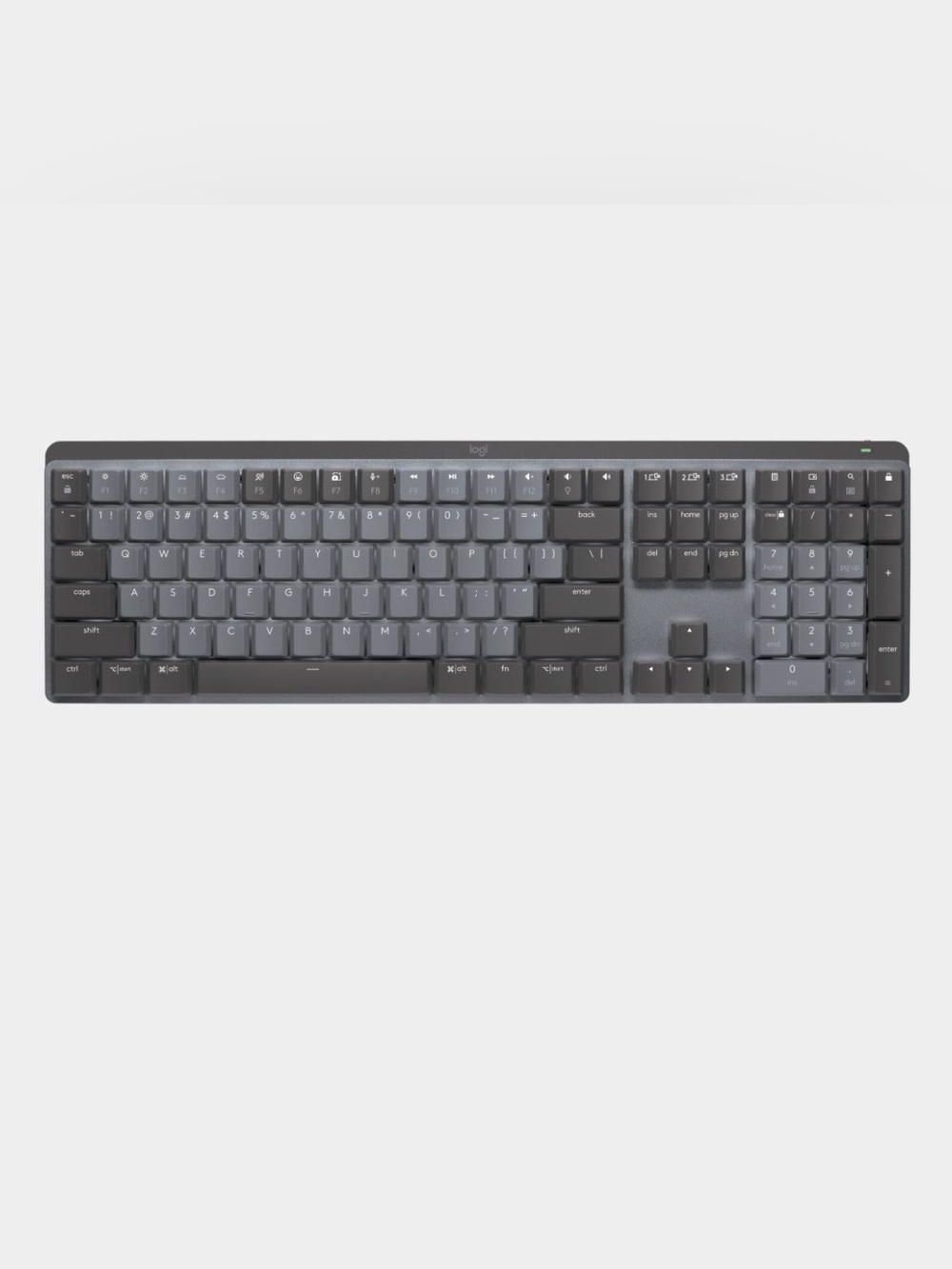 Logi Master MX Mechanical Full Sized Wireless Illuminated Performance Keyboard